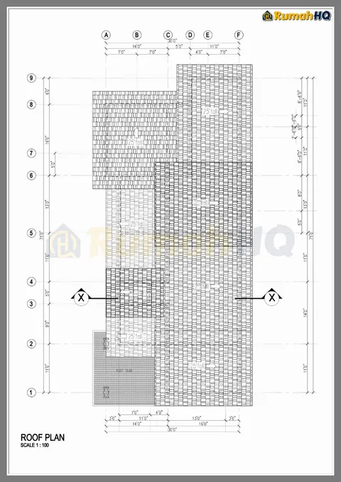 Lukisan teknikal rumah RHQ-A4-09, helaian 7 daripada 9