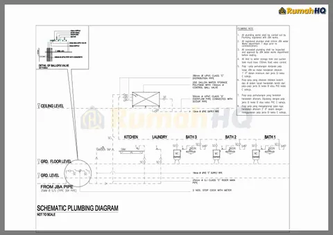 Lukisan teknikal rumah RHQ-A5-05, helaian 5 daripada 9