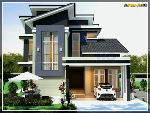 Pandangan 3D 1 daripada 5, rumah RHQ-D1-07 — Banglo 2 Tingkat · 5 Bilik · 5 Bilik Air