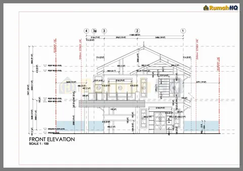 Lukisan teknikal rumah RHQ-D1-08, helaian 4 daripada 12
