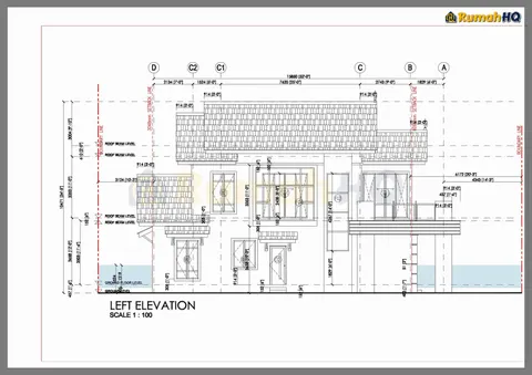 Lukisan teknikal rumah RHQ-D1-08, helaian 5 daripada 12