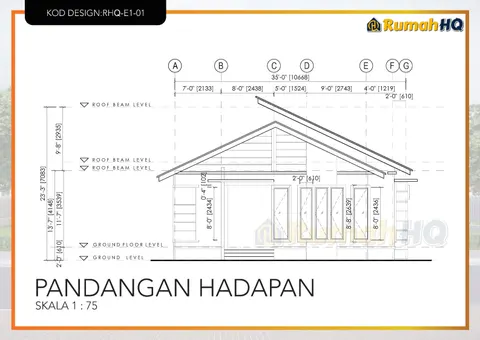 Lukisan teknikal rumah RHQ-E1-01, helaian 5 daripada 11