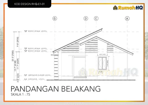 Lukisan teknikal rumah RHQ-E1-01, helaian 7 daripada 11