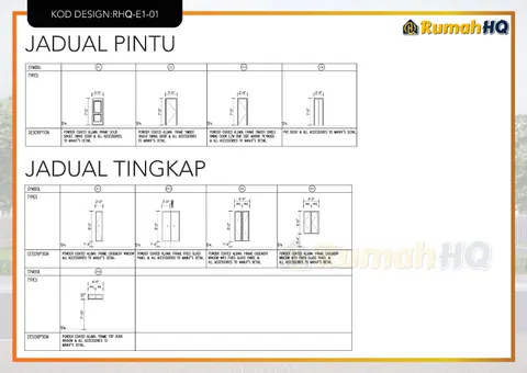 Lukisan teknikal rumah RHQ-E1-01, helaian 9 daripada 11