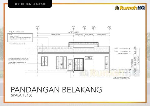 Lukisan teknikal rumah RHQ-E1-02, helaian 7 daripada 12