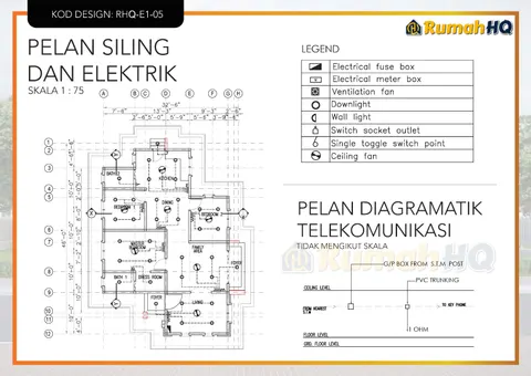 Lukisan teknikal rumah RHQ-E1-05, helaian 10 daripada 13