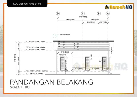 Lukisan teknikal rumah RHQ-E1-08, helaian 7 daripada 13