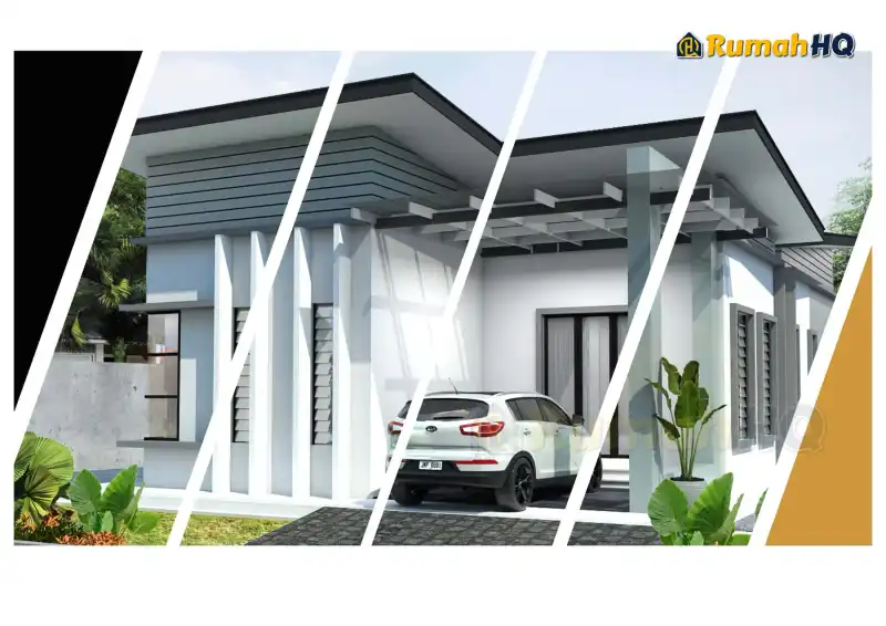 Pandangan 3D rumah RHQ-E1-08 — 1 tingkat, 1,456 kaki persegi, 4 bilik tidur, 2 bilik air
