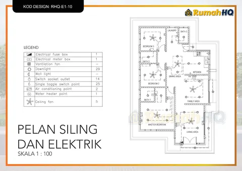 Lukisan teknikal rumah RHQ-E1-10, helaian 10 daripada 11