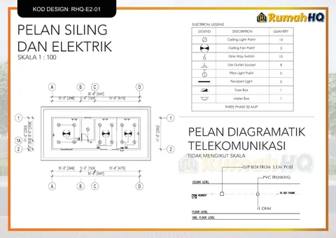 Lukisan teknikal rumah RHQ-E2-01, helaian 10 daripada 13