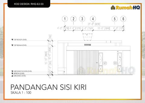 Lukisan teknikal rumah RHQ-E2-03, helaian 8 daripada 13