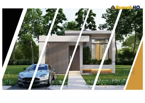 Pandangan 3D 1 daripada 5, rumah RHQ-E2-03 — Banglo Mini 1 Tingkat · 2 Bilik · 1 Bilik Air