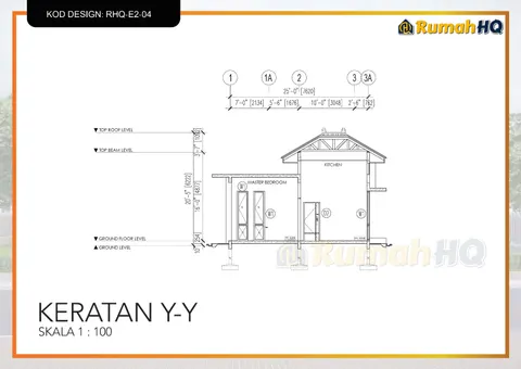 Lukisan teknikal rumah RHQ-E2-04, helaian 4 daripada 13