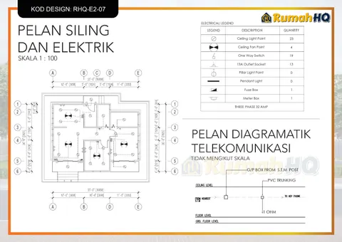 Lukisan teknikal rumah RHQ-E2-07, helaian 10 daripada 13