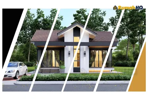 Pandangan 3D 1 daripada 5, rumah RHQ-E2-07 — Banglo Mini 1 Tingkat · 2 Bilik · 2 Bilik Air