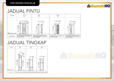 Lukisan teknikal rumah RHQ-E2-08, helaian 9 daripada 13