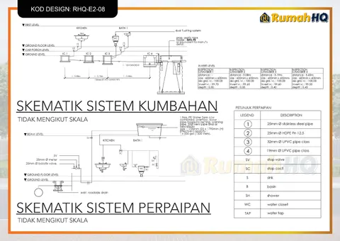 Lukisan teknikal rumah RHQ-E2-08, helaian 11 daripada 13