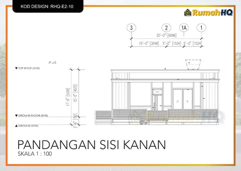 Lukisan teknikal rumah RHQ-E2-10, helaian 6 daripada 13