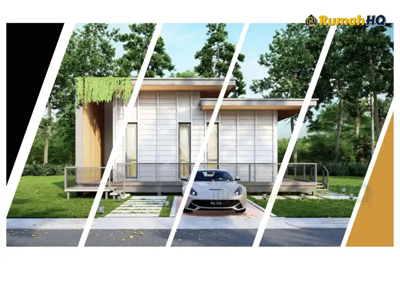 Pandangan 3D rumah RHQ-E2-10 — 1 tingkat, 1,040 kaki persegi, 2 bilik tidur, 1 bilik air
