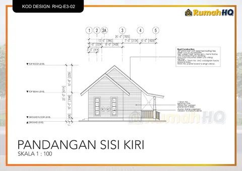 Lukisan teknikal rumah RHQ-E3-02, helaian 8 daripada 13