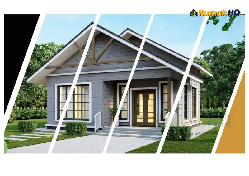 Pandangan 3D rumah RHQ-E3-03 — 1 tingkat, 801 kaki persegi, 2 bilik tidur, 2 bilik air