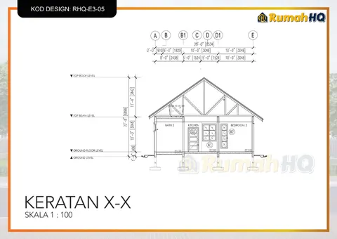 Lukisan teknikal rumah RHQ-E3-05, helaian 3 daripada 13