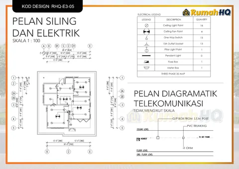 Lukisan teknikal rumah RHQ-E3-05, helaian 10 daripada 13