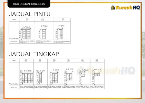 Lukisan teknikal rumah RHQ-E3-06, helaian 9 daripada 13