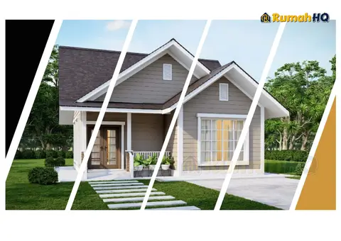 Pandangan 3D 1 daripada 5, rumah RHQ-E3-08 — Banglo Mini 1 Tingkat · 2 Bilik · 2 Bilik Air