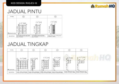 Lukisan teknikal rumah RHQ-E3-10, helaian 9 daripada 13