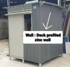Guard House Portable Cabin | Economy – PPGI Deck & Steel Frame Finished