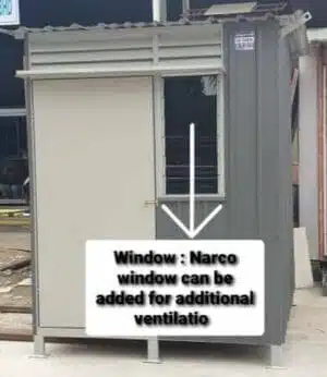 Guard House Portable Cabin | Economy – PPGI Deck & Steel Frame Finished