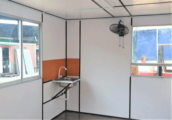 Light Duty Portable Cabin | Premium - PPGI Deck & Steel Frame c/w Internal PVC White Vinyl Board