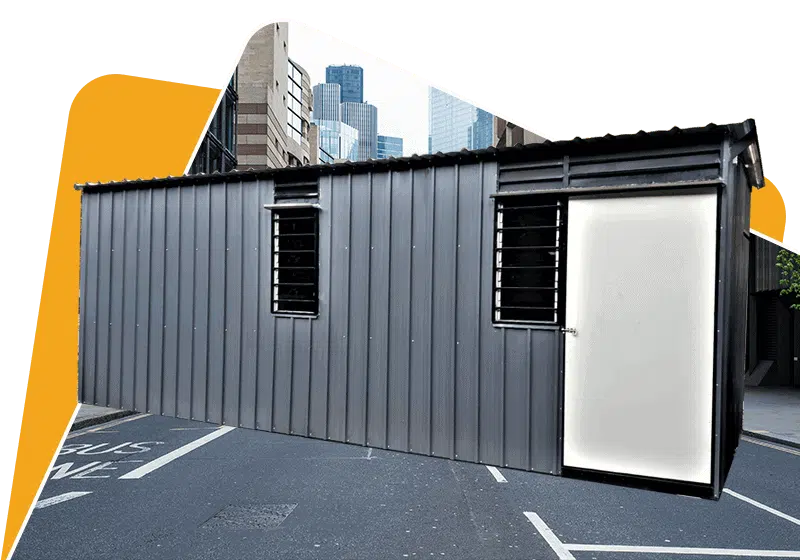 Light Duty Portable Cabin | Economy - PPGI Deck & Steel Frame Finished (NO Window & NO Electrical)